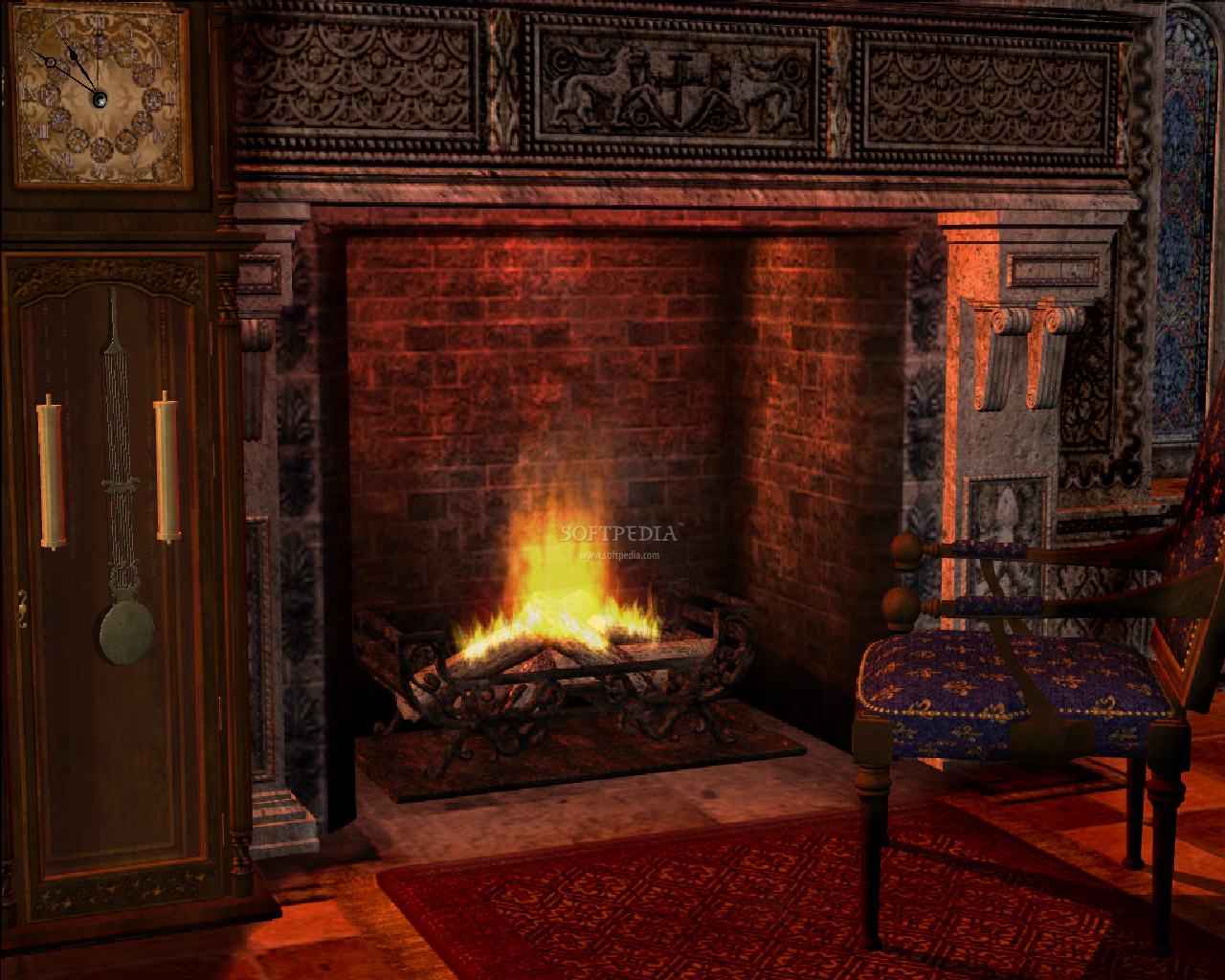 Animated Fireplace Screensaver Image