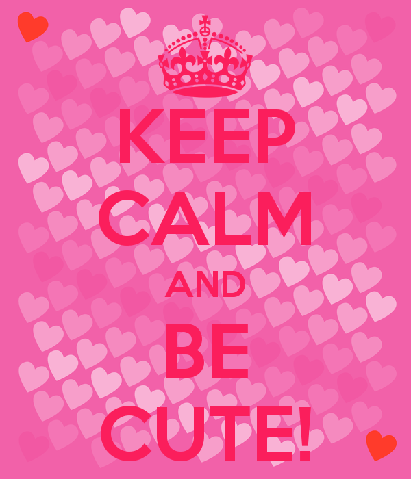 Keep Calm And Be Cute Carry On Image Generator