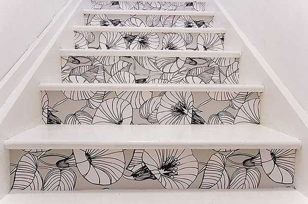 Free Download Adding Beautiful Wallpapers To Stairs Risers For