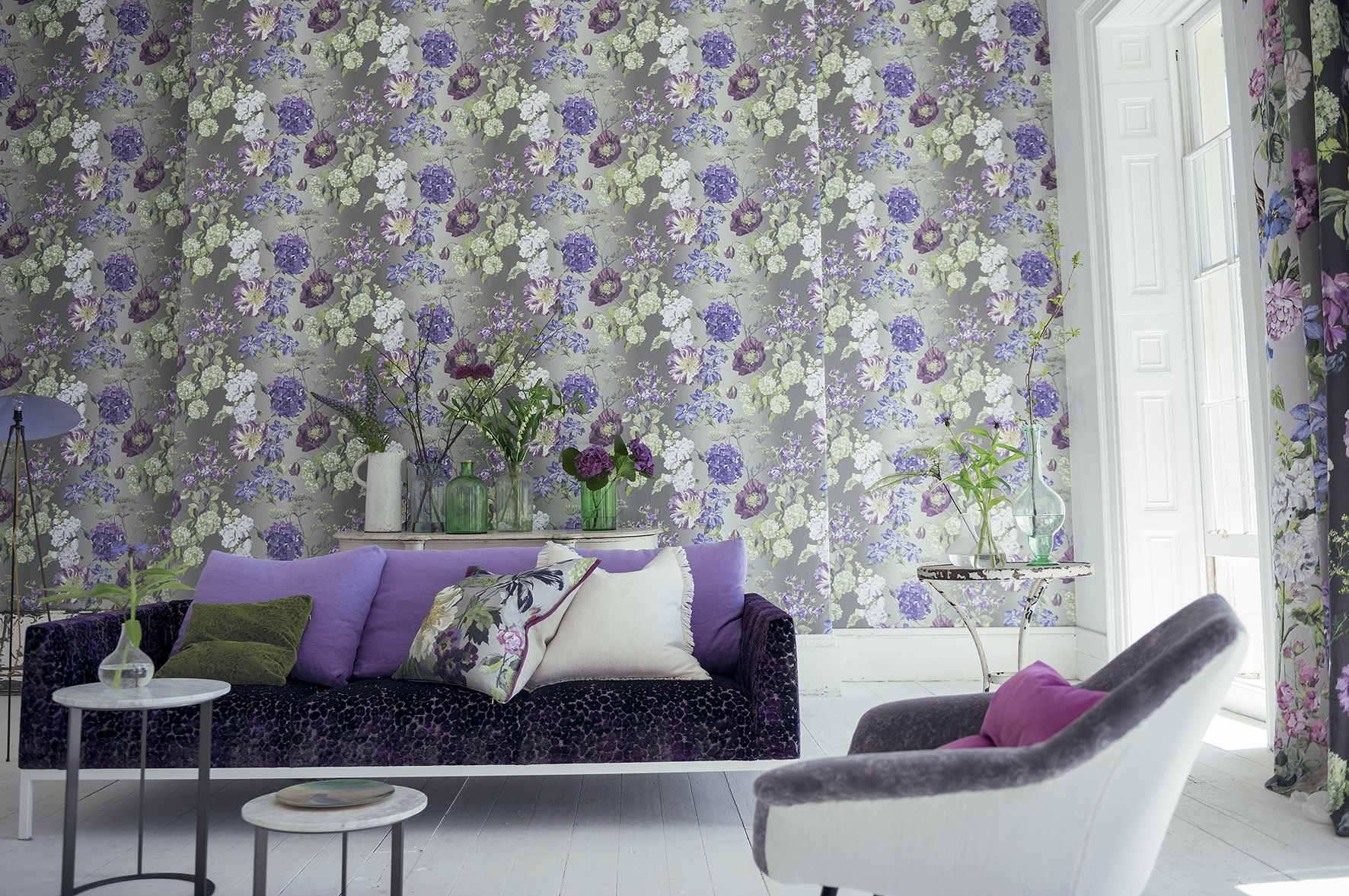 Alexandria Amethyst By Designers Guild Wallpaper Direct