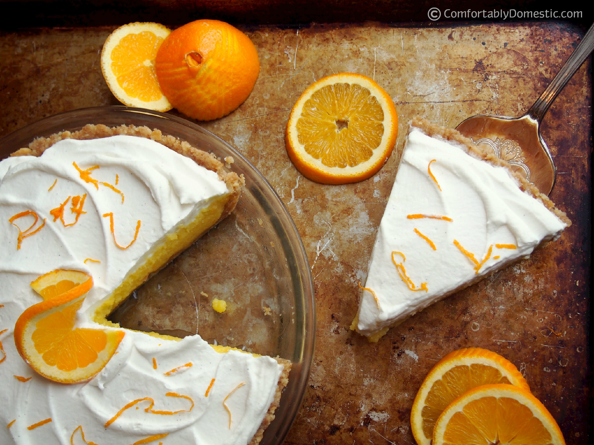 Orange Cream Pie Recipe Fortably Domestic