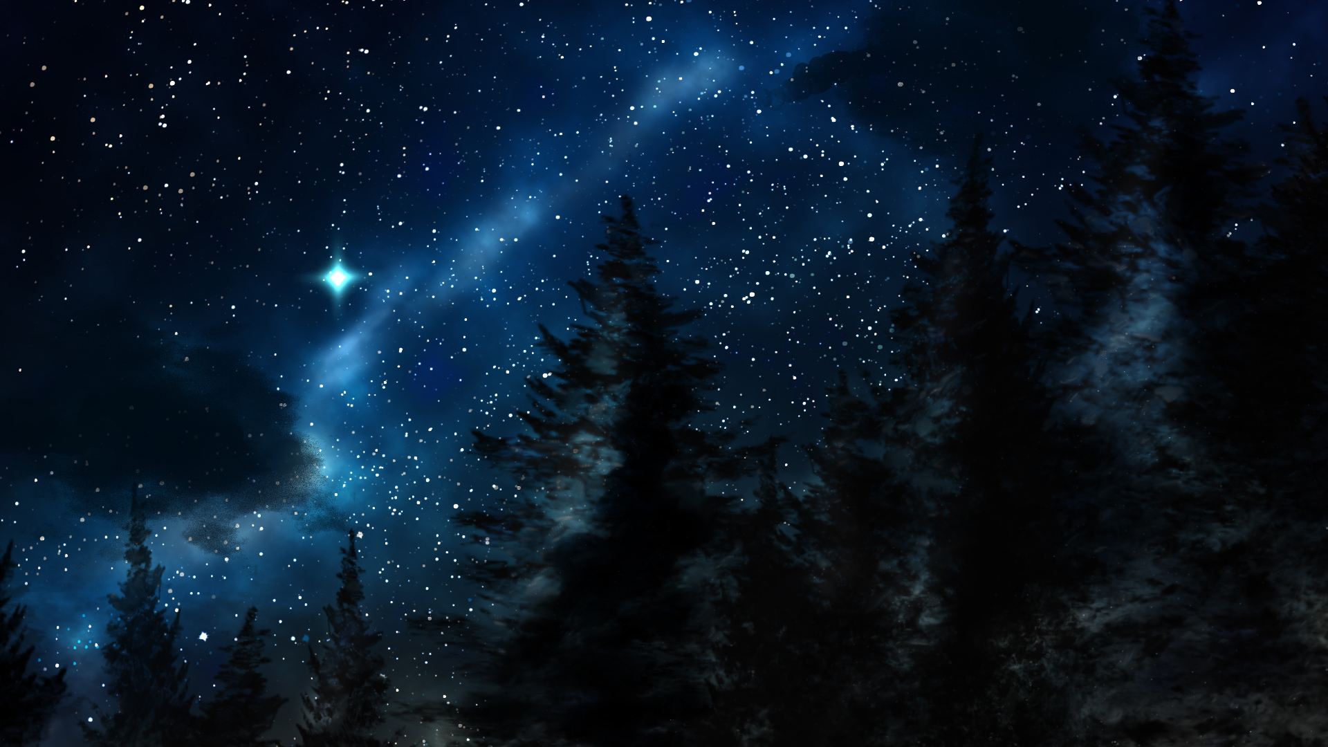 Starlit Serenity Wallpaper