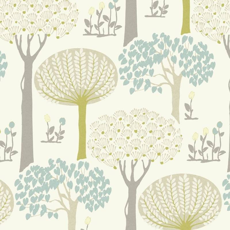 Gold Taupe Bernwood Trees Forest Arthouse Wallpaper