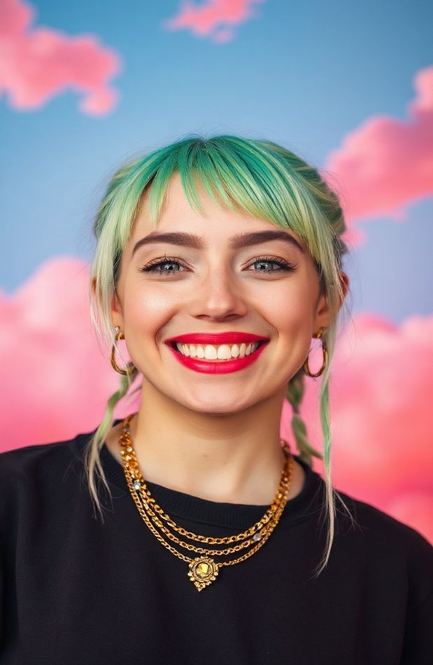 Billie Eilish Smiling Wallpaper