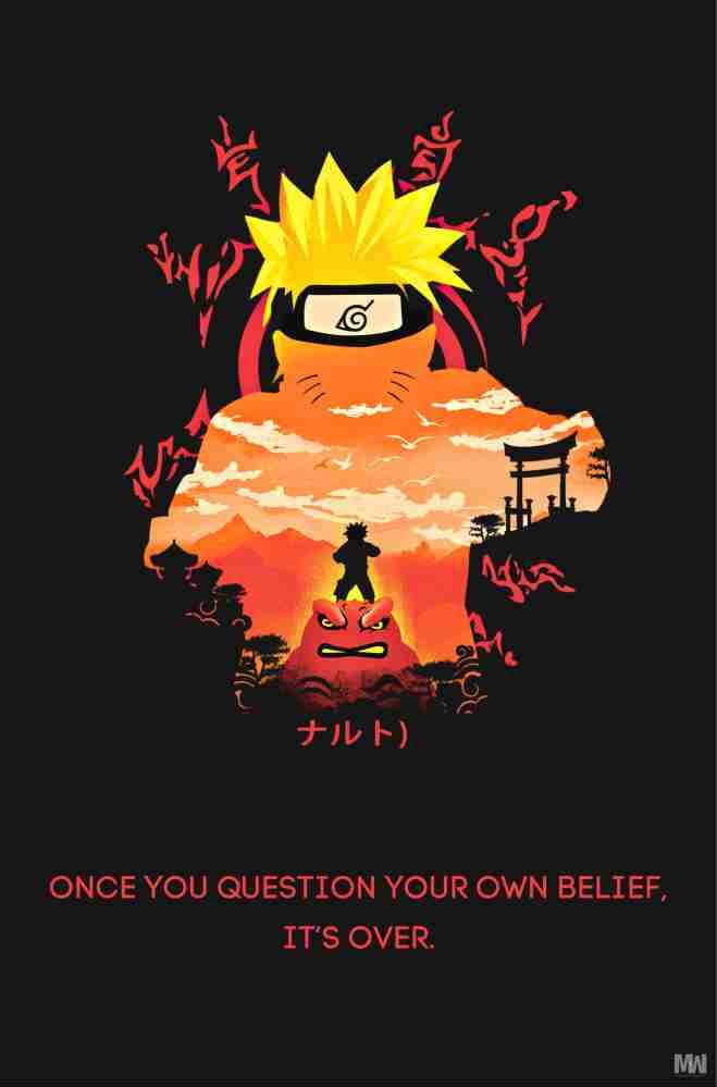 Naruto Quote Poster X Inch Gsm Paper Print Animation