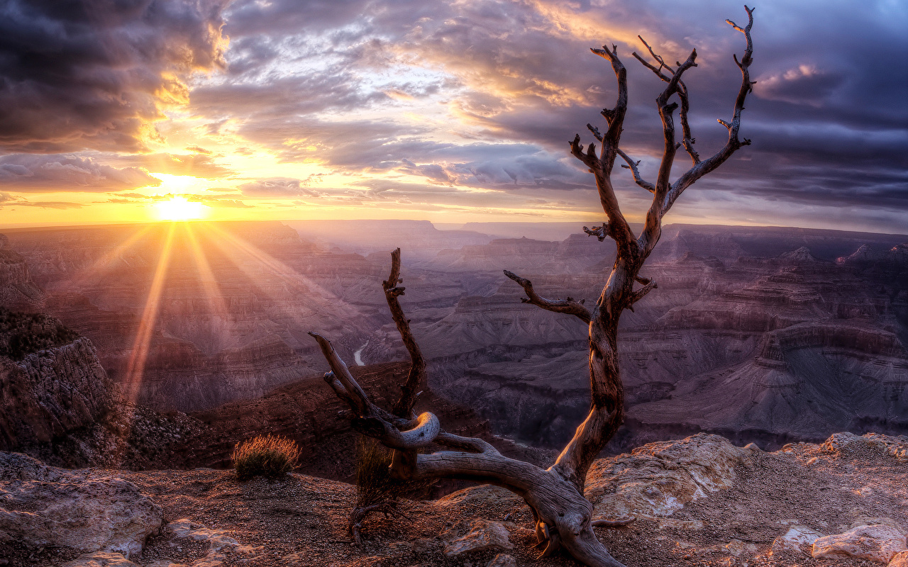 Image Rays Of Light Usa Arizona Grand Sun HDri Nature Canyons Sky