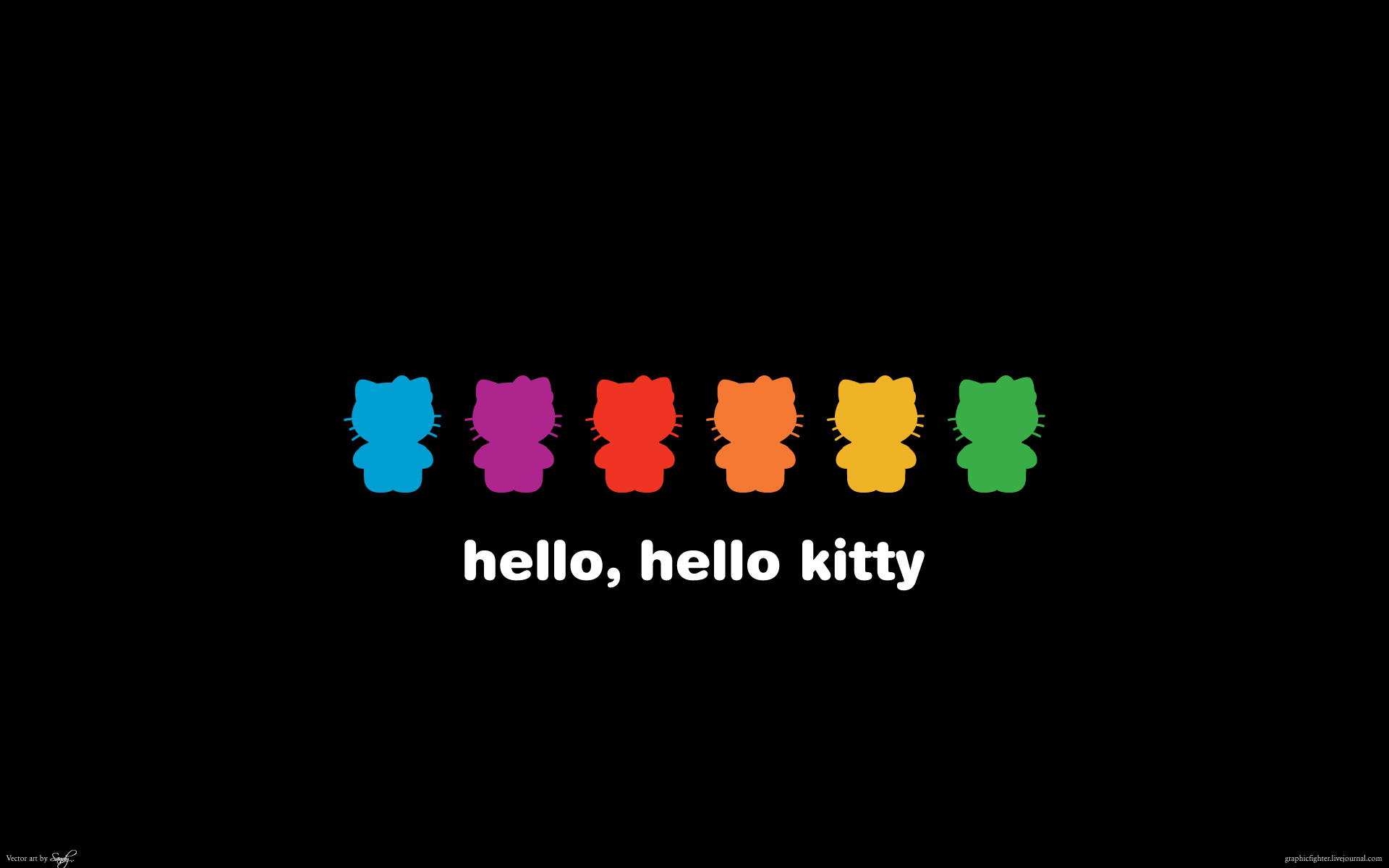 Hello Kitty Wallpaper Rainbow Myspace Background