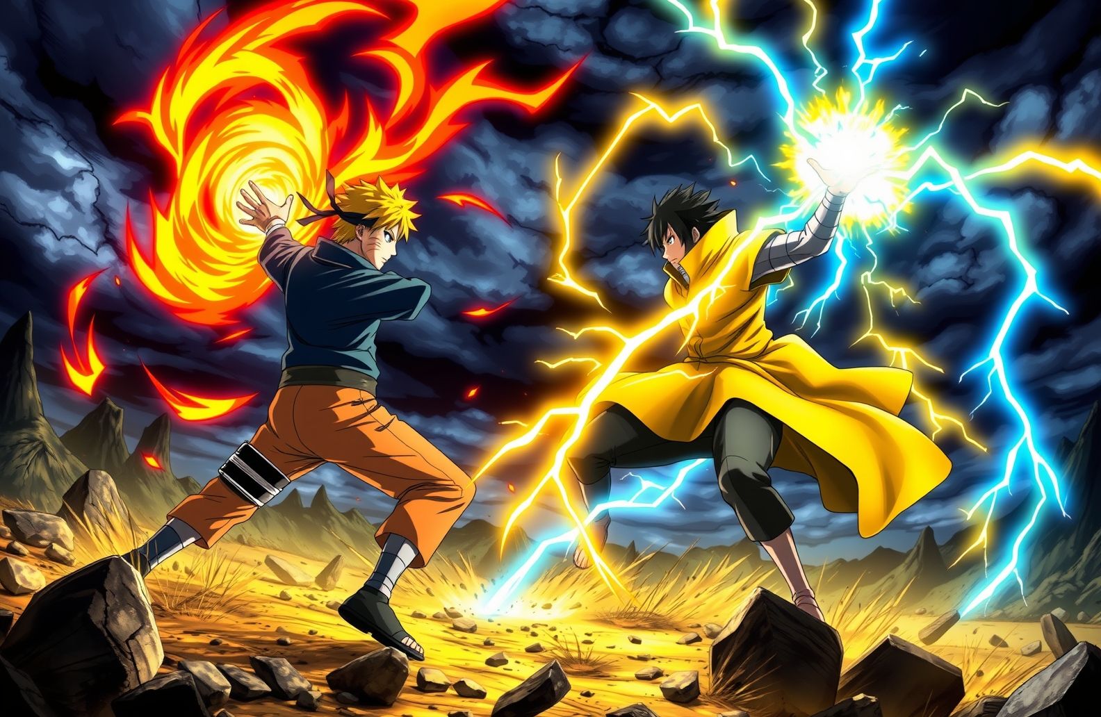Naruto Vs Sasuke Wallpaper