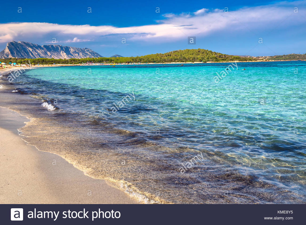 Lu Impostu Beach With Isola Travolara In The Background Sardinia
