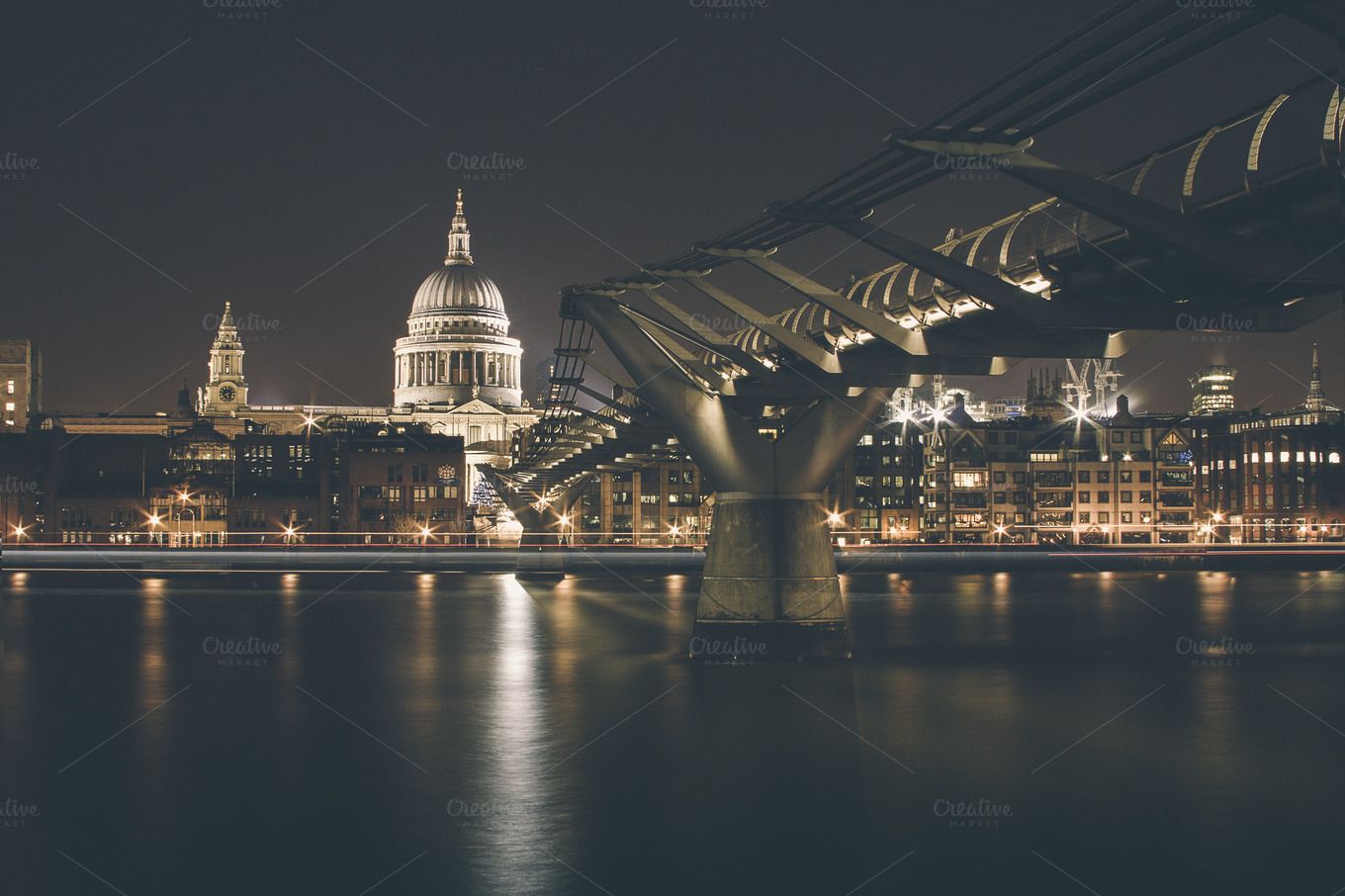 Millennium Bridge In London Photography Architecture
