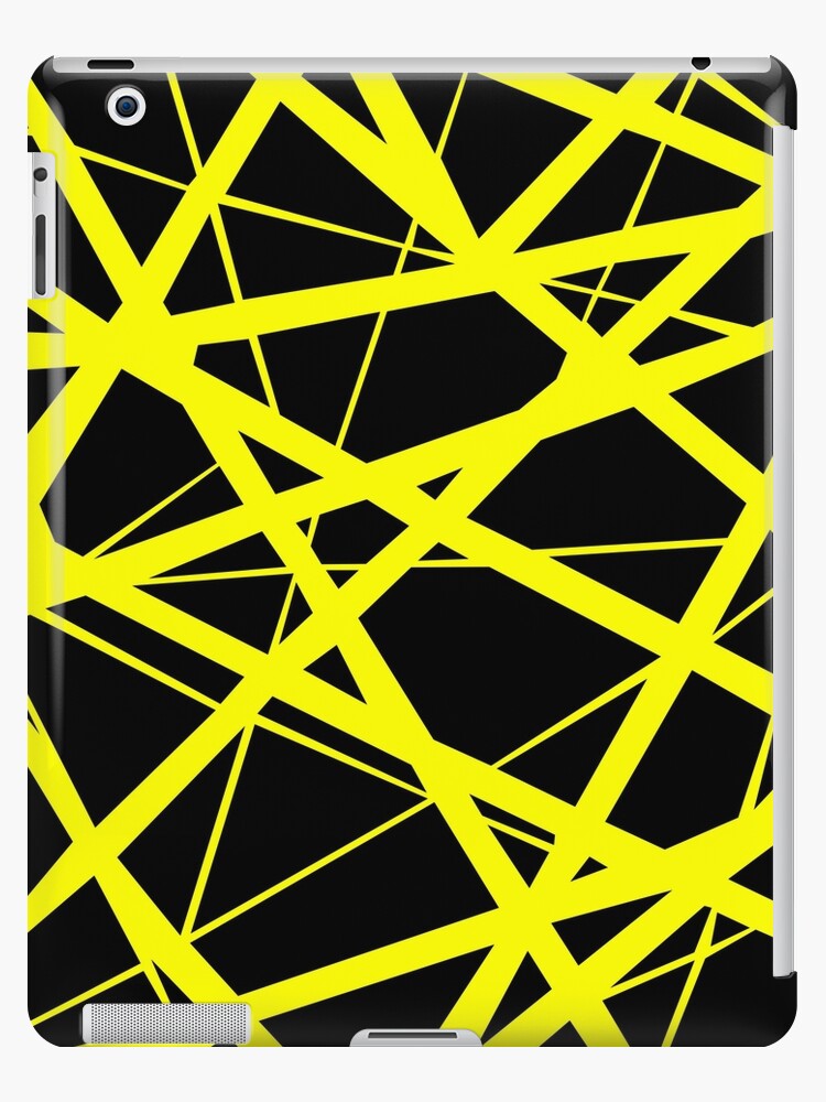 Frankenstrat Pattern Yellow Black iPad Case Skin By