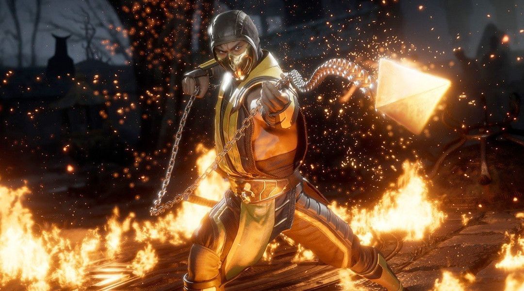Mortal Kombat Scorpion With Spear Wallpaper