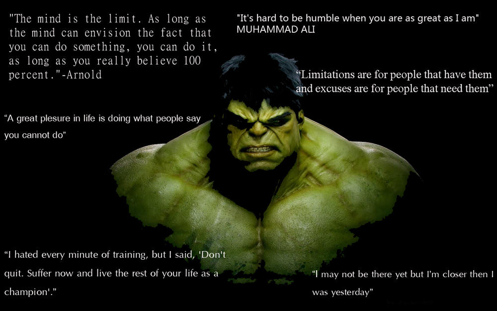 Hulk Bodybuilding Quotes