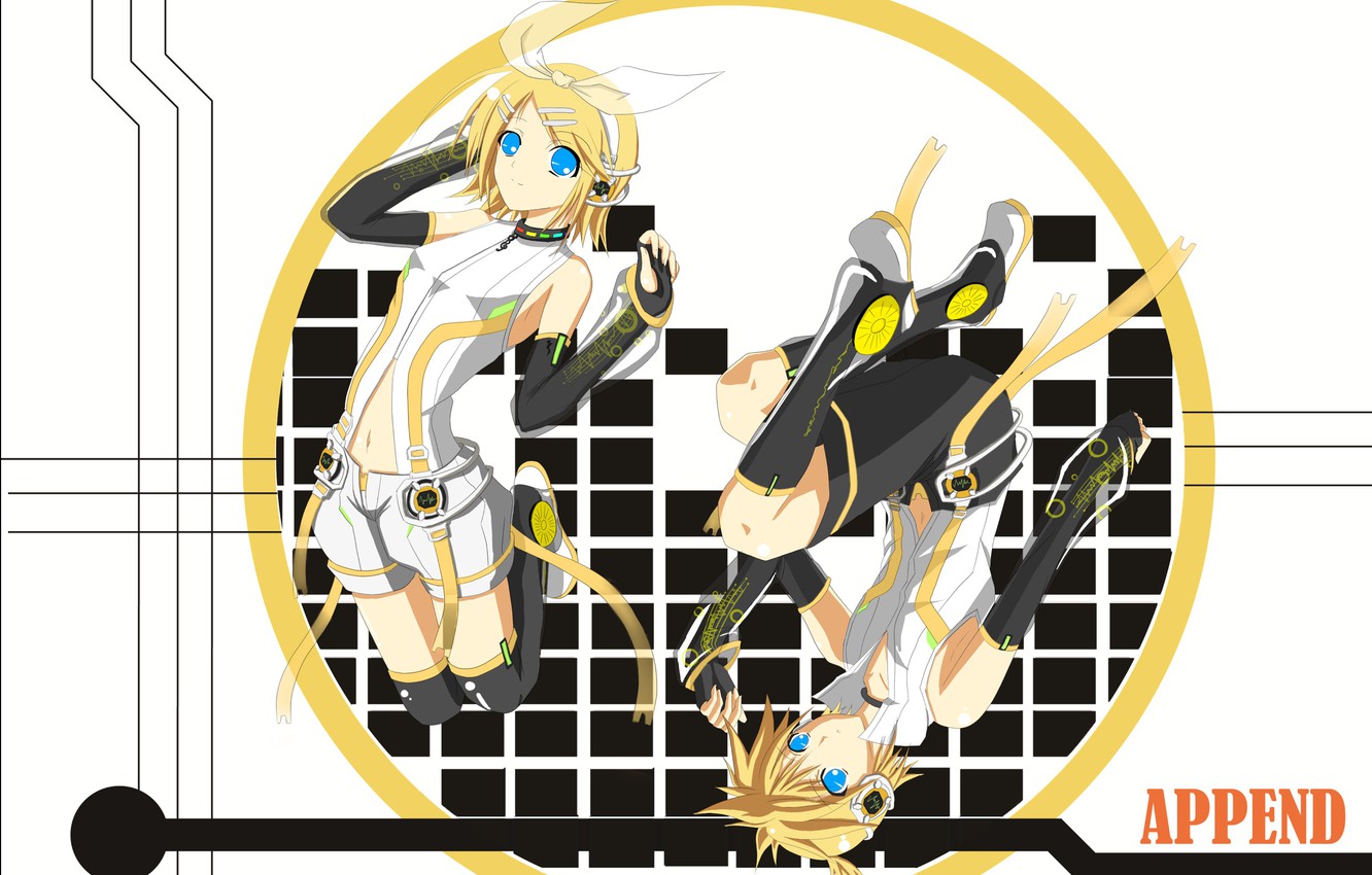 Wallpaper Background Cell Two Vocaloid Kagamine Len