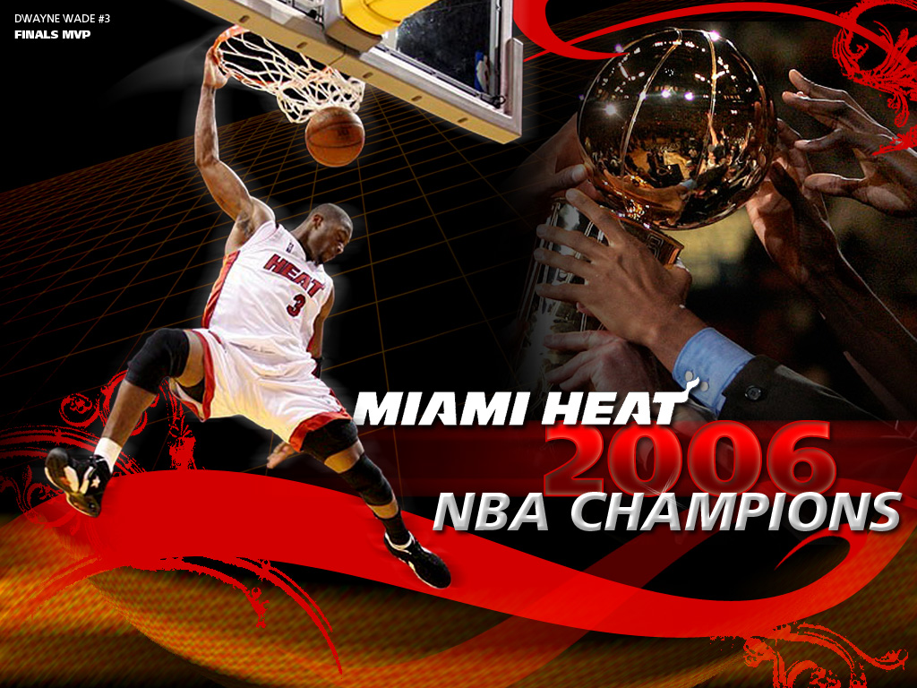 Free computer wallpaper windows wallpaper Miami Heat   NBA Champions