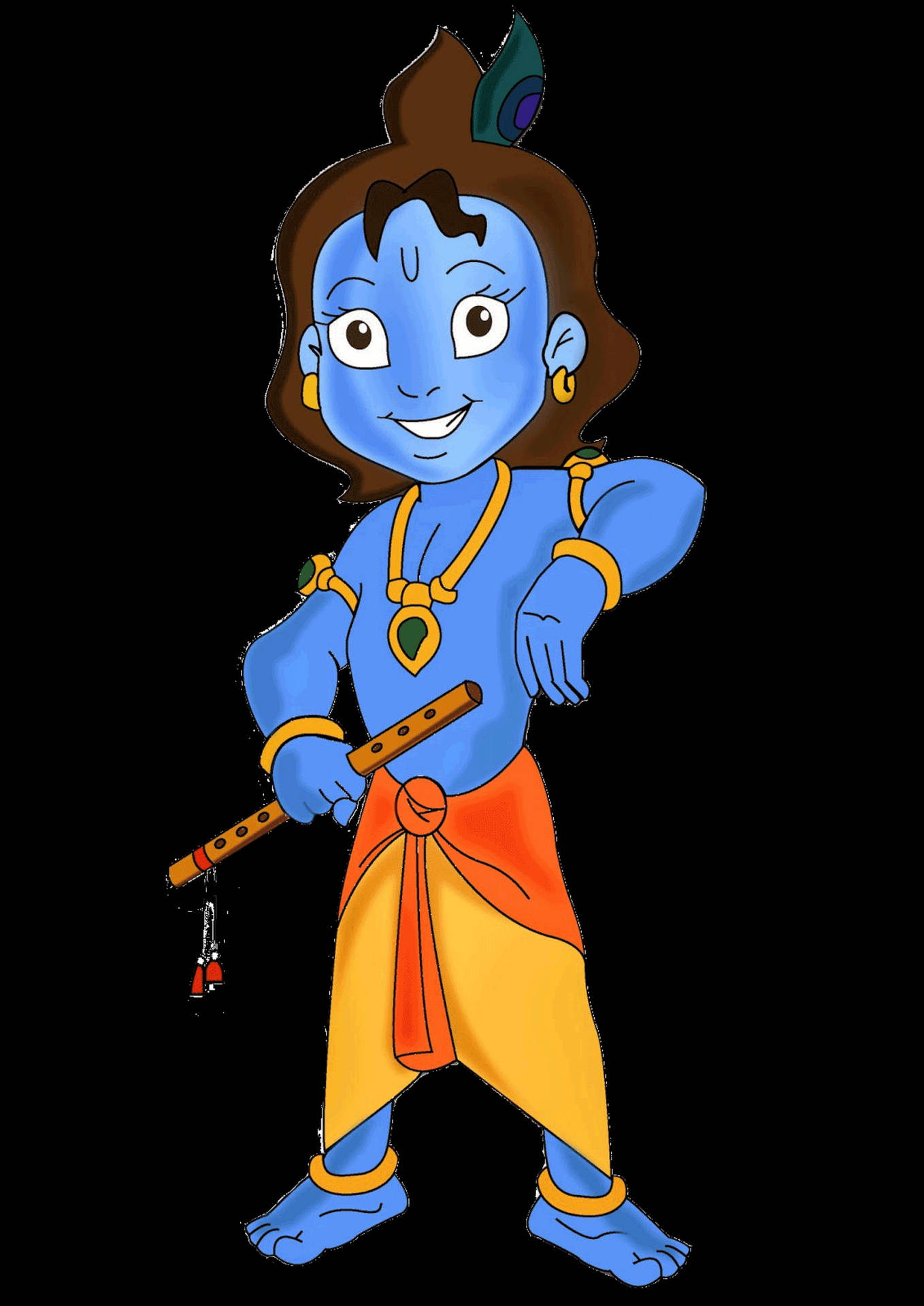 Cartoon Art Krishna Phone R430f6utah9esm0l Wallpaper