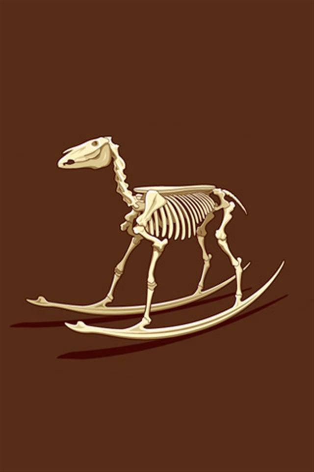 Dead Rocking Horse Funny iPhone Wallpaper S 3g