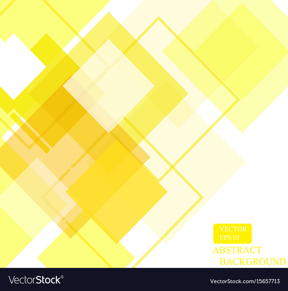 Yellow square pattern wallpaper design 01 Vector Image