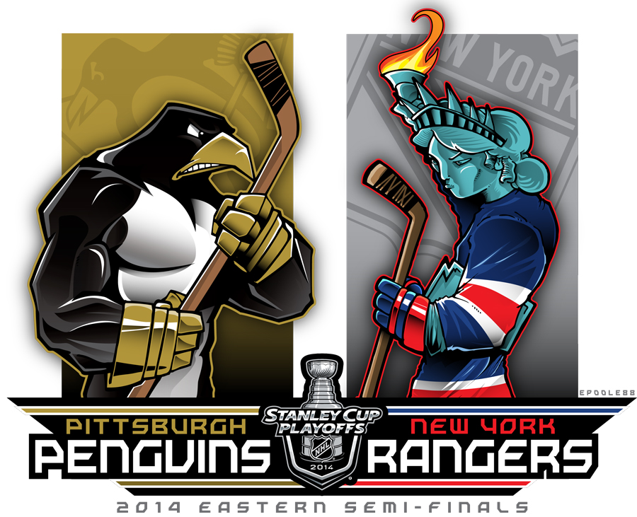 NHL PLAYOFFS Rd2 Penguins vs Rangers by Epoole88 on