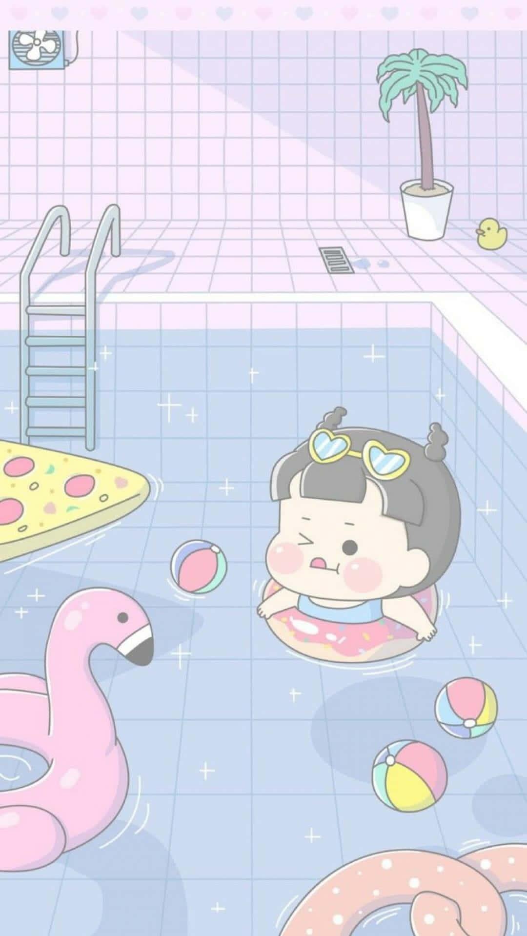 Kawaii Aesthetic Hello Jadoo Wallpaper