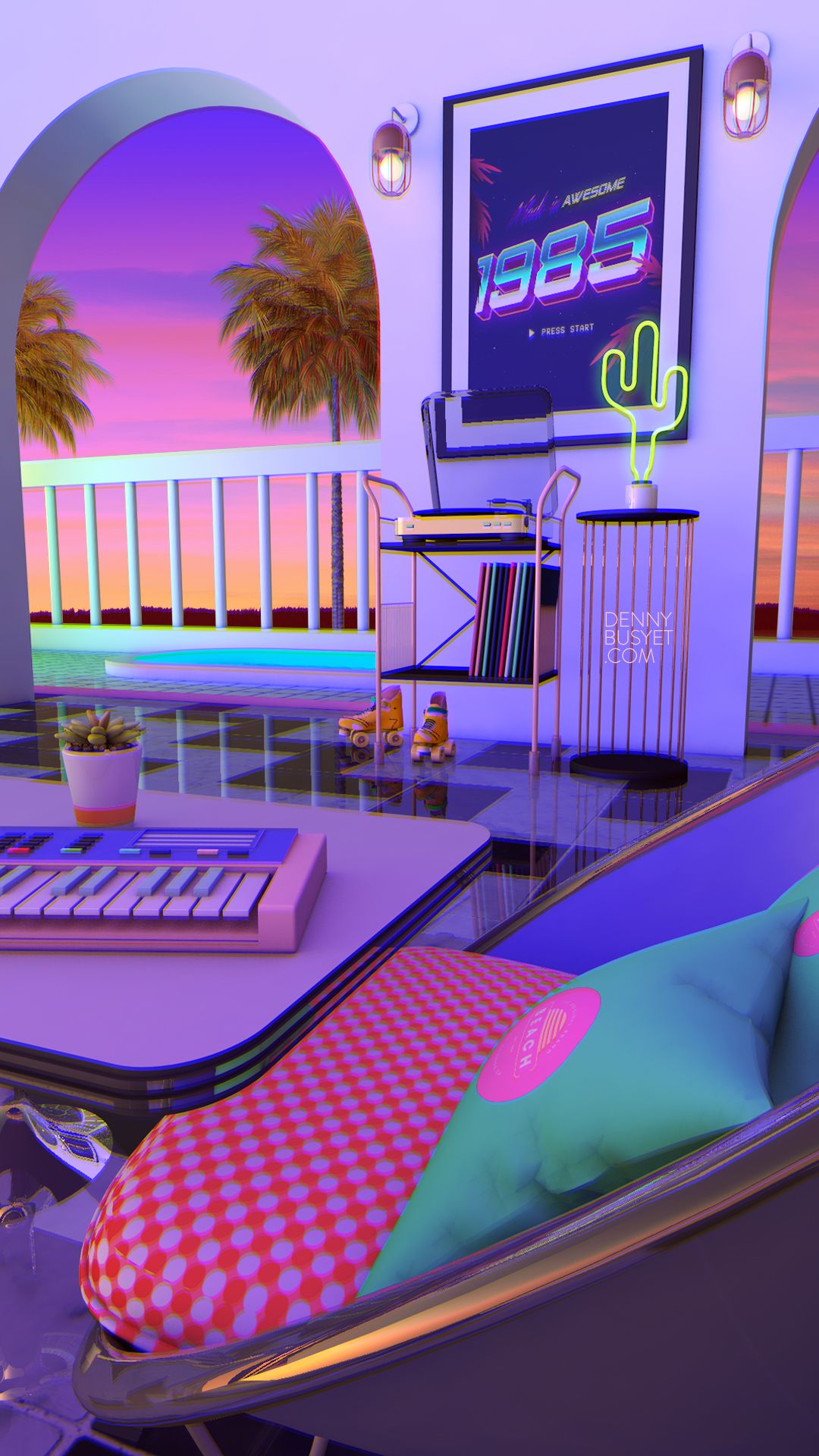 Aesthetic Nostalgia Vintage Trippy Retro Wallpaper