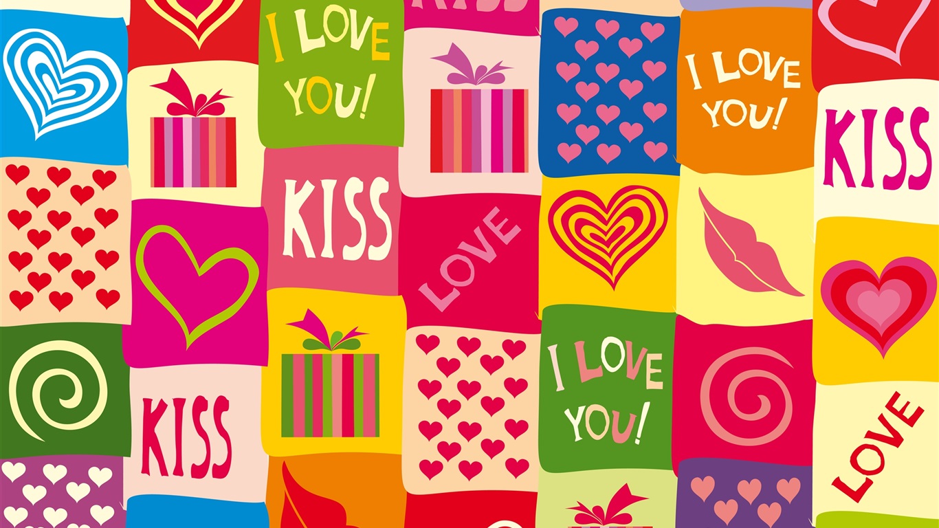 Love You Hearts Wallpaper Description I