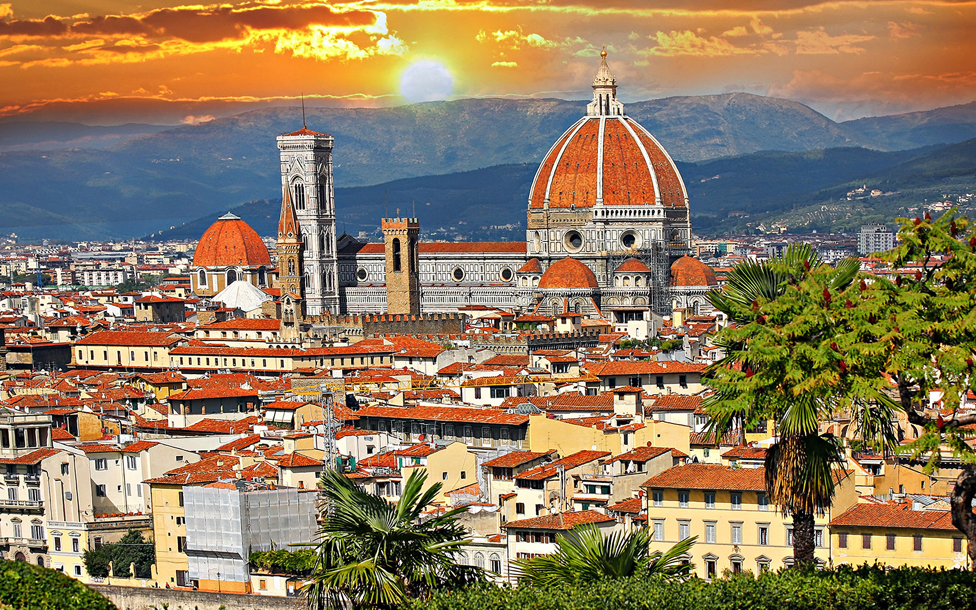 Basilica Of Saint Mary The Flower Florence Wallpaper
