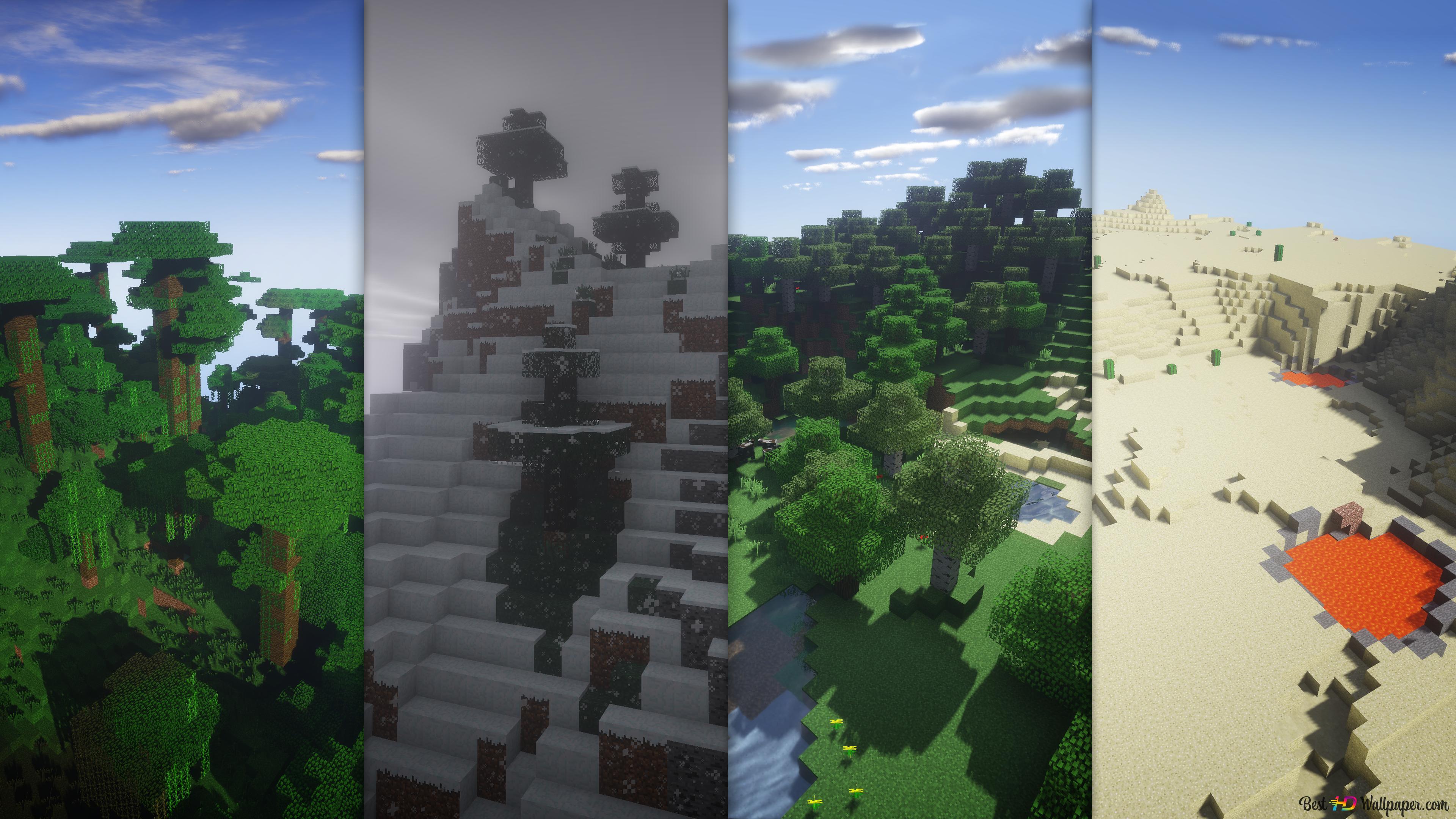 Minecraft Landscape 4k Wallpaper