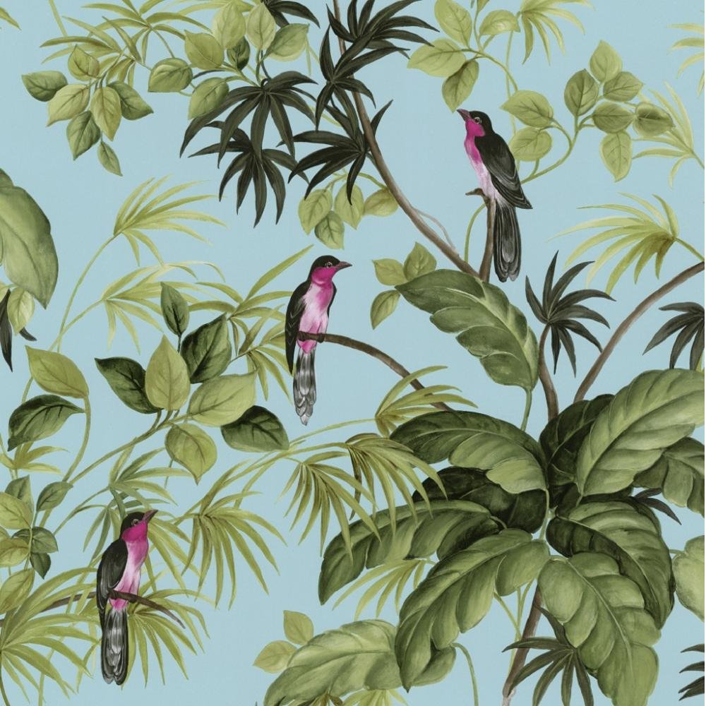  International Tropical Exotic Birds Trees Leaves Wallpaper 05550 10