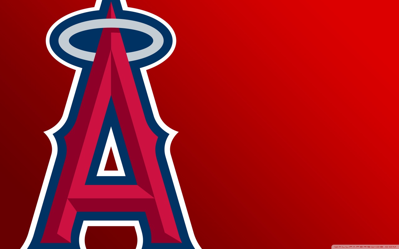 Los Angeles Angels Of Anaheim Logo 4k HD Desktop Wallpaper For