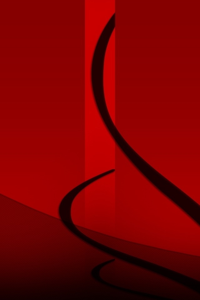 Red Lines On Black iPhone HD Wallpaper