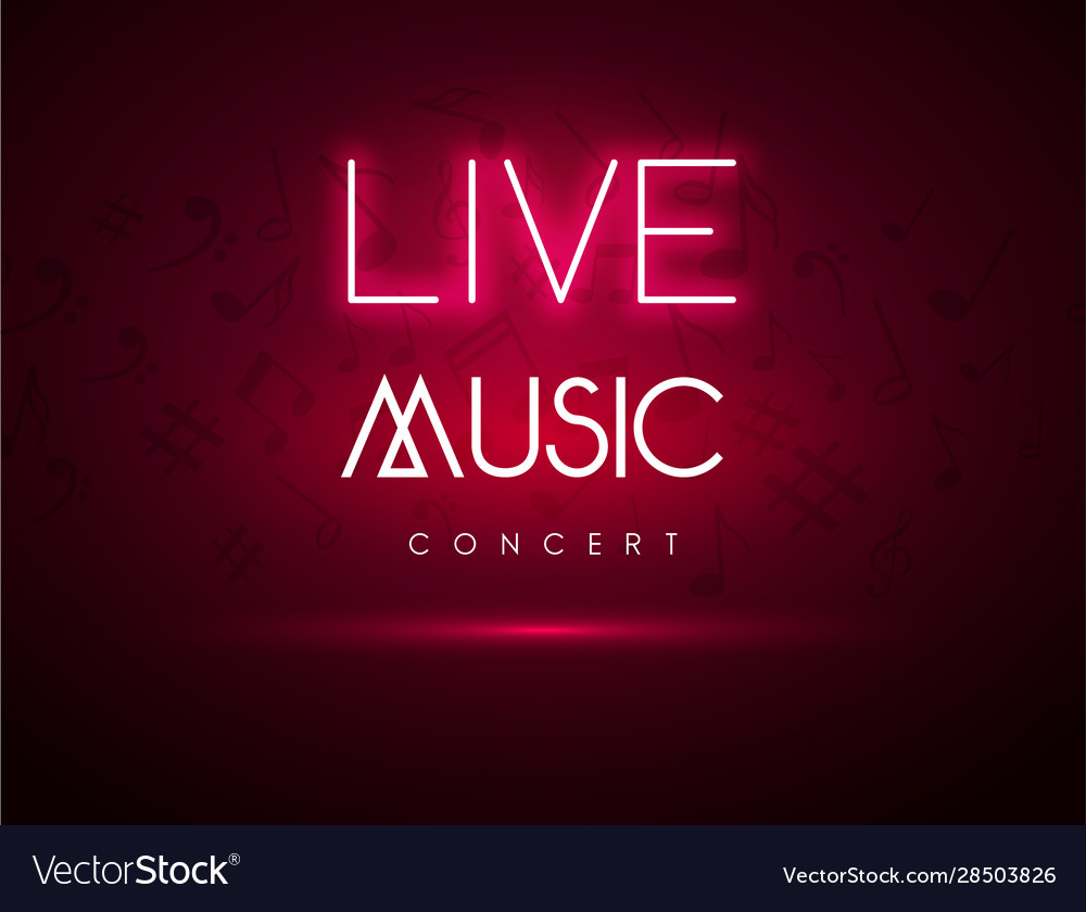 Live Music Background Party Poster Royalty Vector