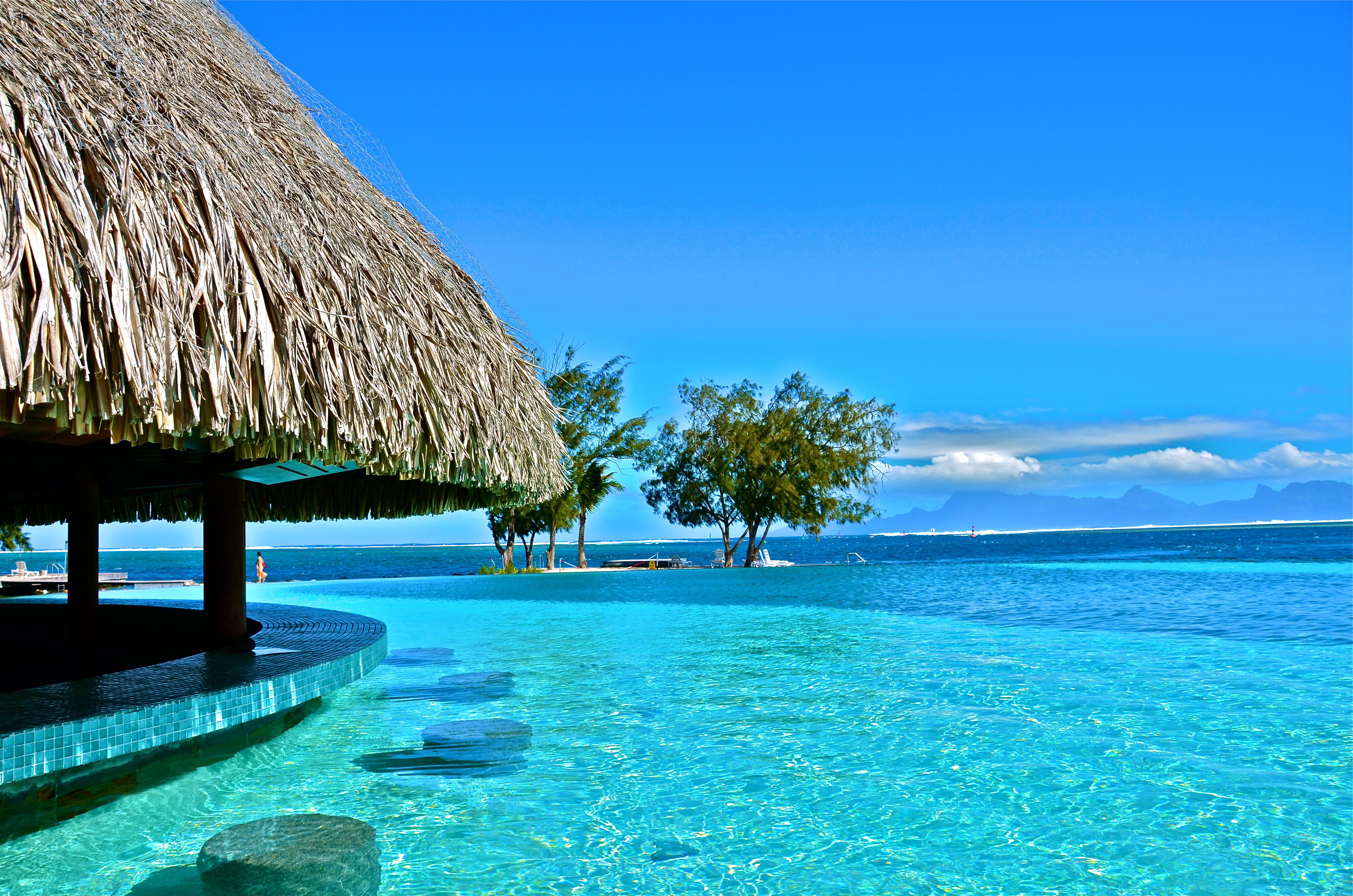 Tahiti Pool High Quality And Resolution Wallpaper On
