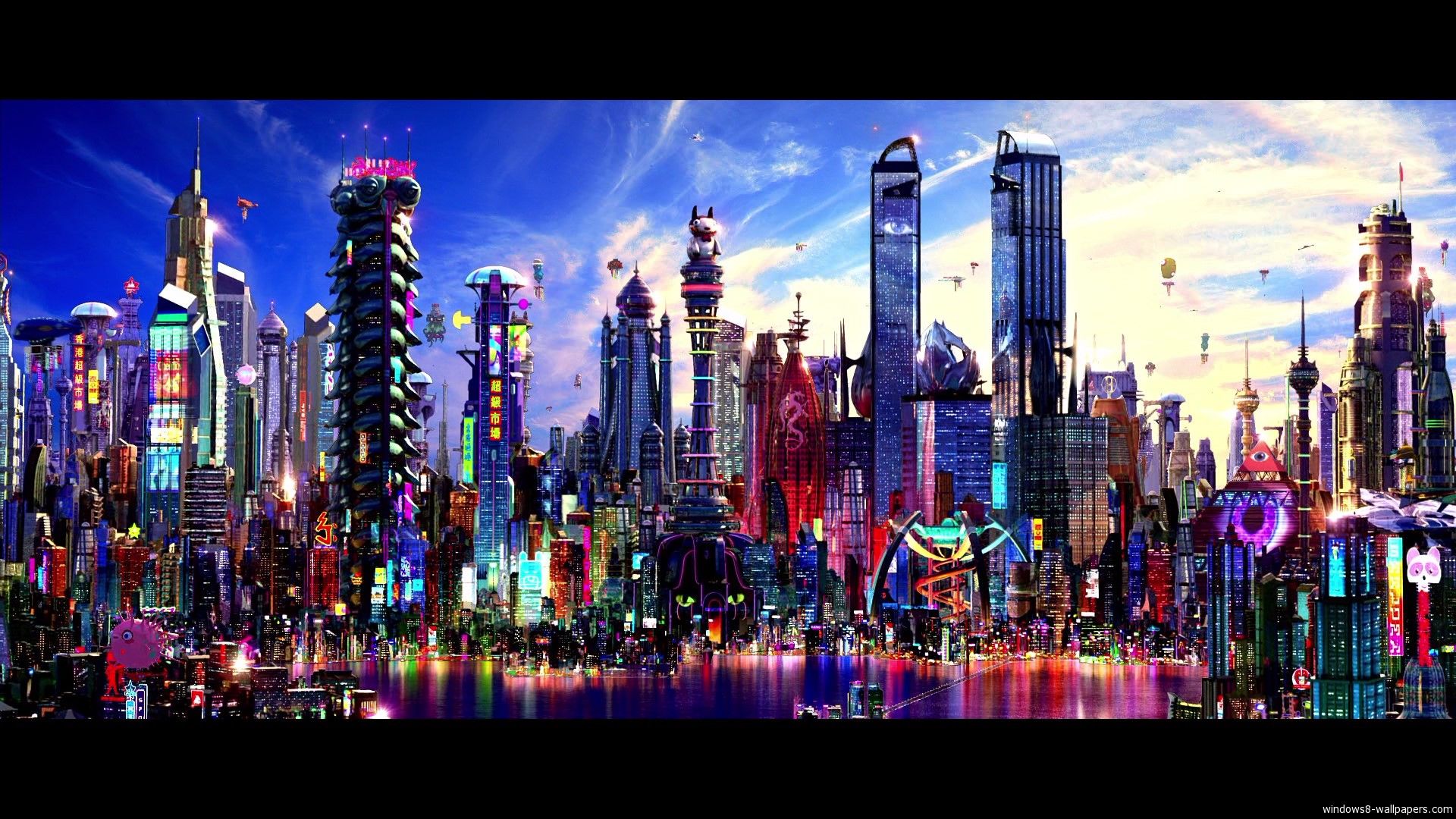 Colorful City Wallpaper On