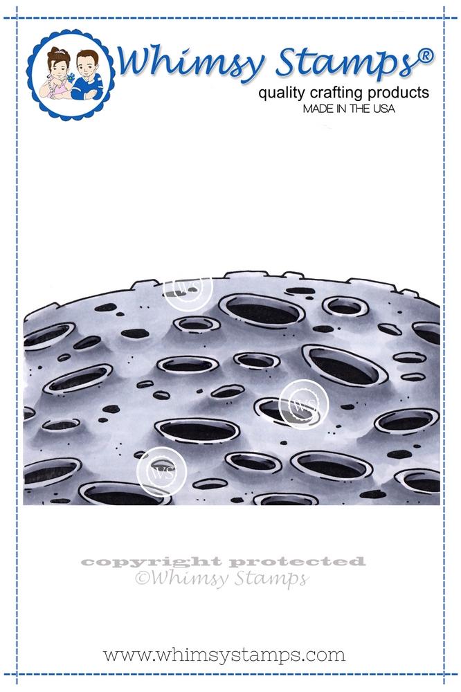 Free download Moon Background Rubber Cling Stamp Whimsy Stamps