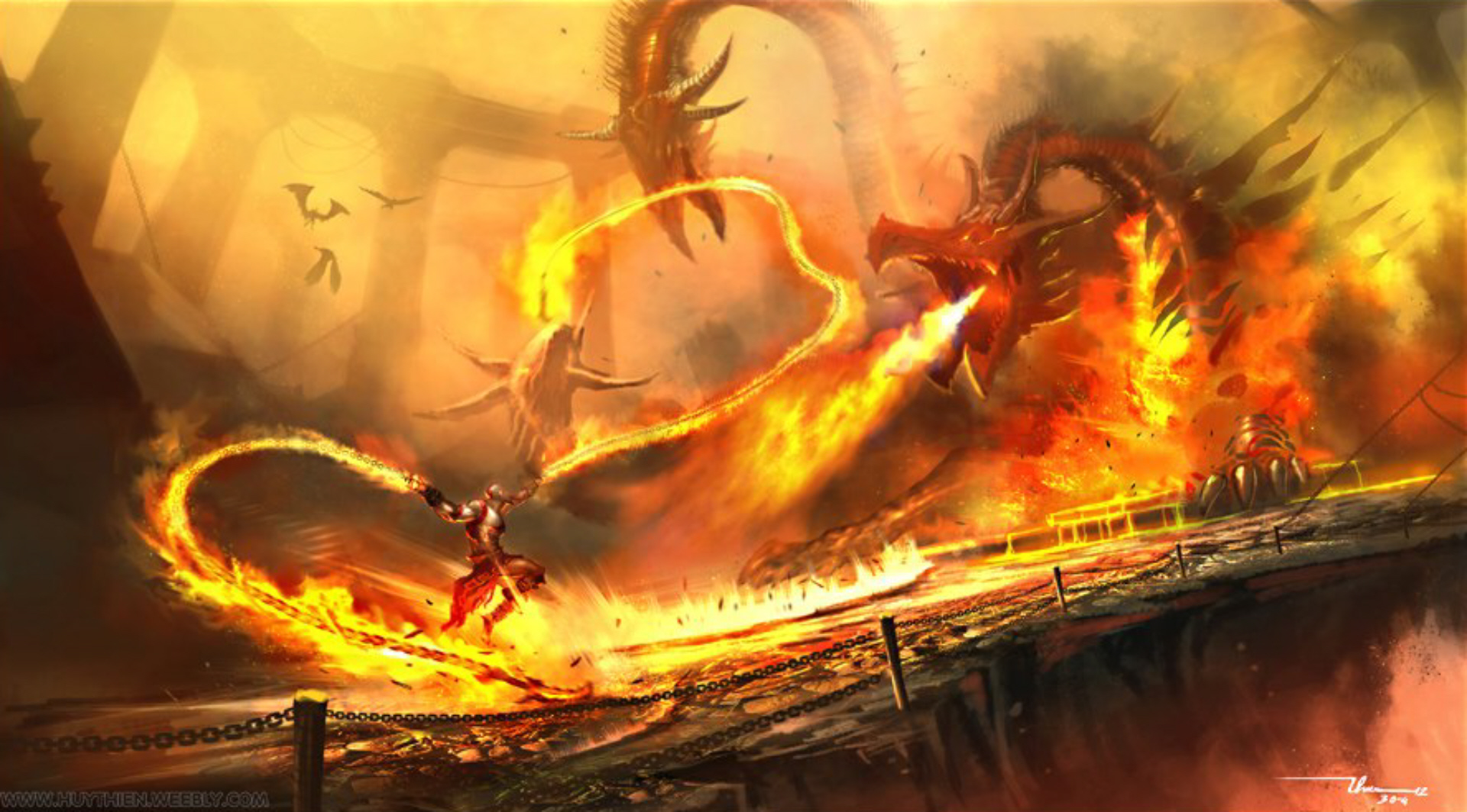 Epic God Of War Dragon Wallpaper Watch Us Play Games