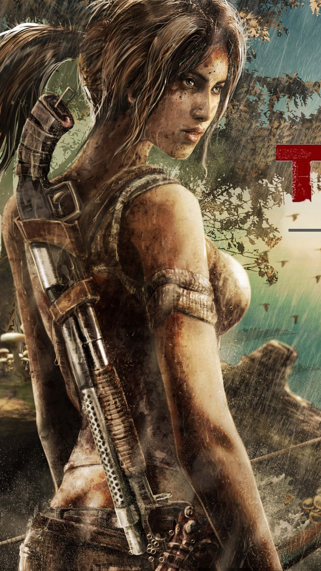 Tomb Raider Game iPhone 5s Wallpaper