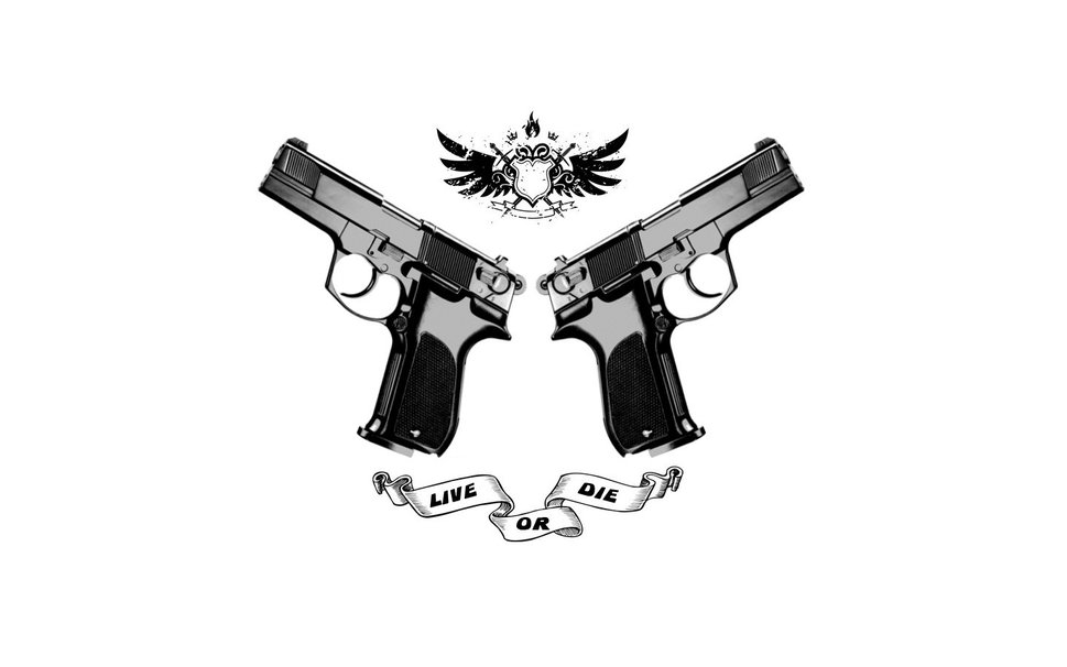  wapens pistolen live or die wallpaper   ForWallpapercom 969x606