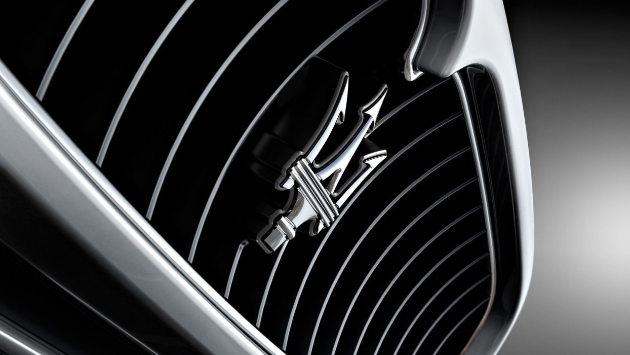 Maserati Logo Black HD Wallpaper