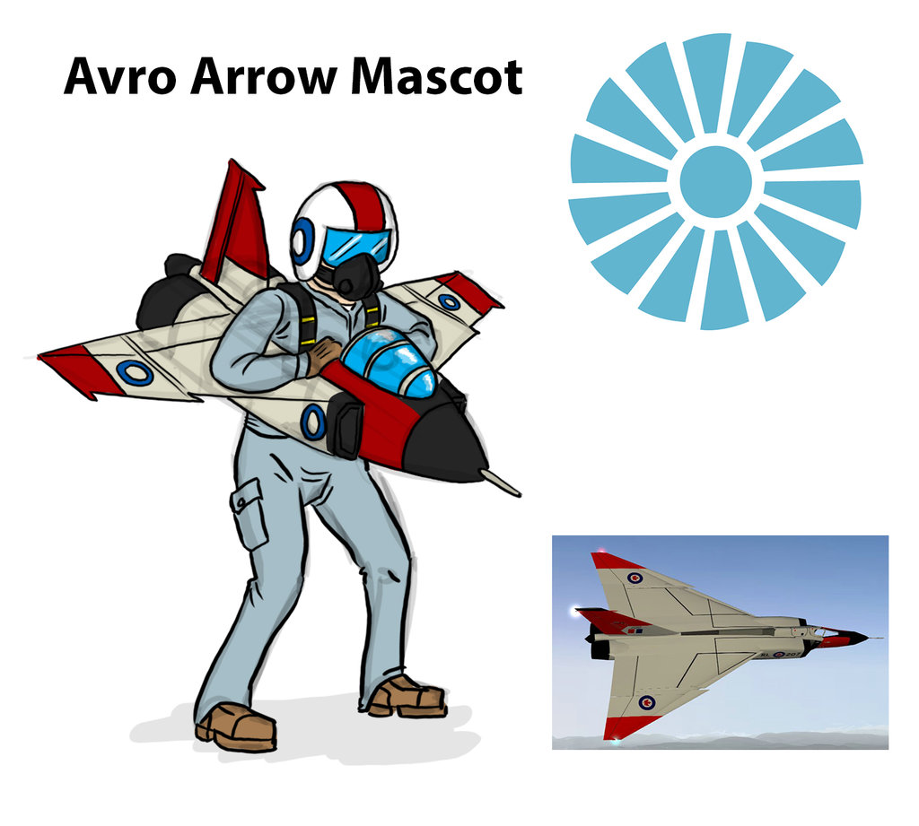 Avro Arrow Mascot By Gabrielchoquette