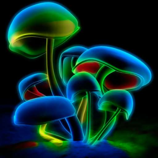 Mushroom Neon Live Wallpaper 35700 Kb