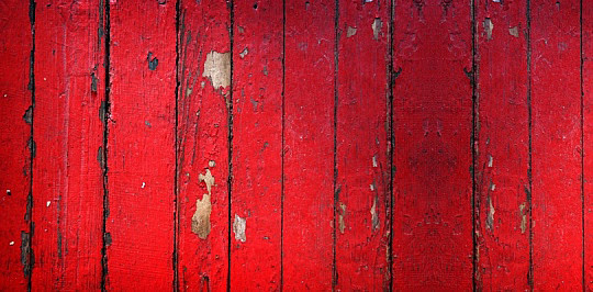 Red Barn Wood Background Peeling Paint On Old