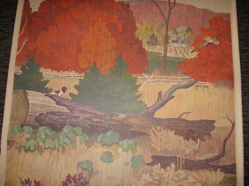 Full Room Vintage Wallpaper Murals By The Schmitz Horning Co Retro
