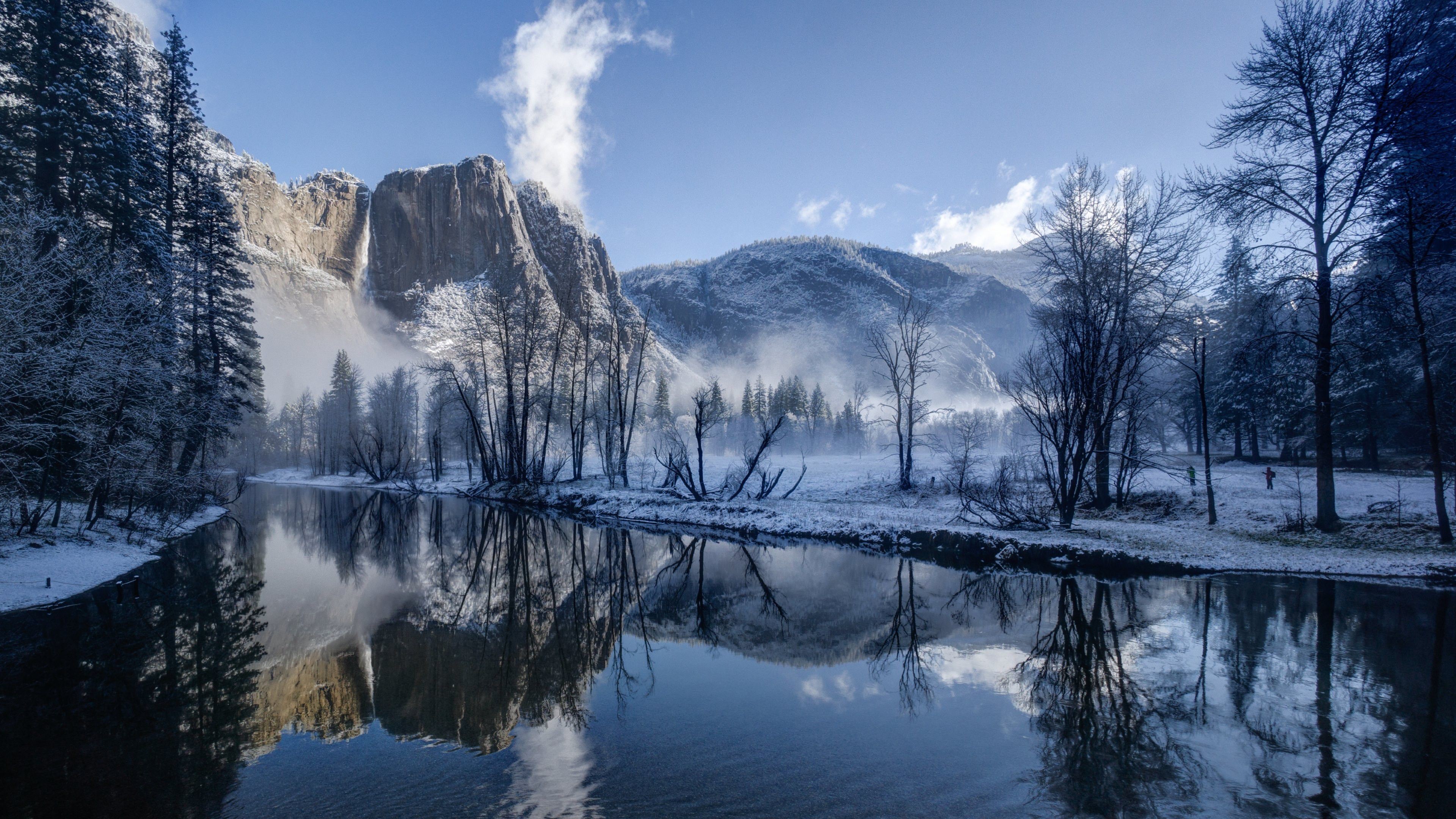4K HD Desktop Wallpaper: Winter Wonderland in Yosemite National Park