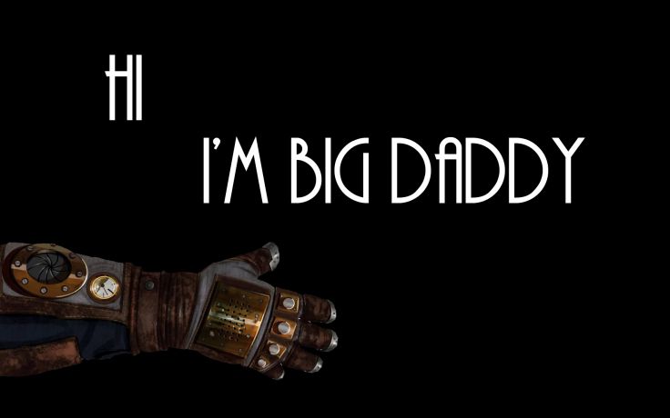 Bioshock Big Daddy Black Hand steampunk wallpaper background