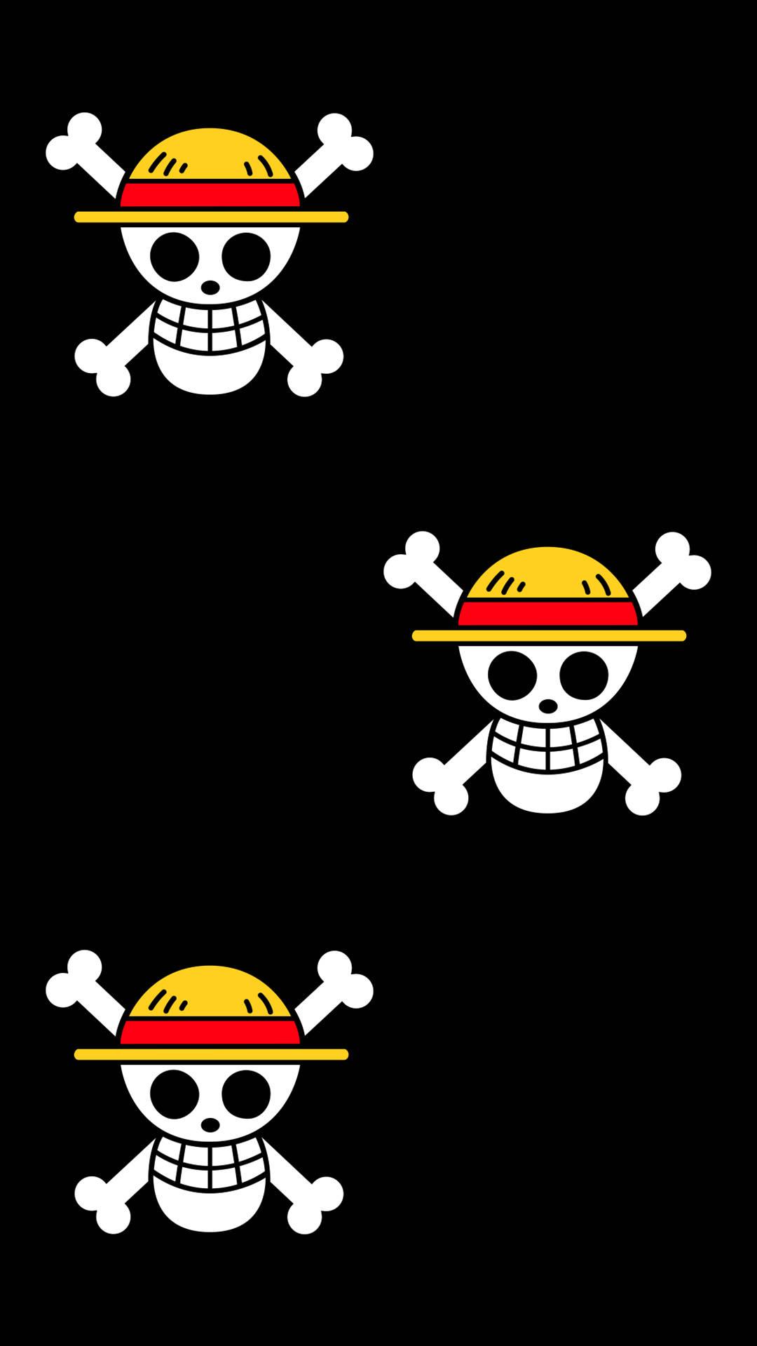 One Piece Logo Pattern Wallpaper