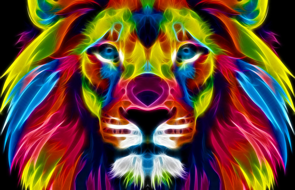 Colourful Lion by idioti123 1024x658