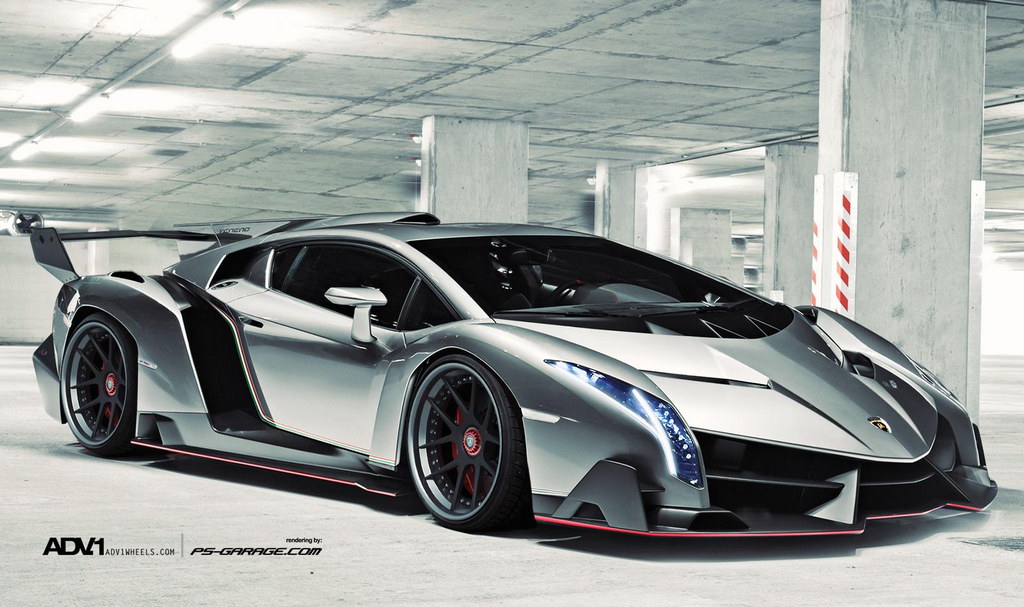 Lamborghini Veneno Rendered With Adv5 Ts Wheels Motorward