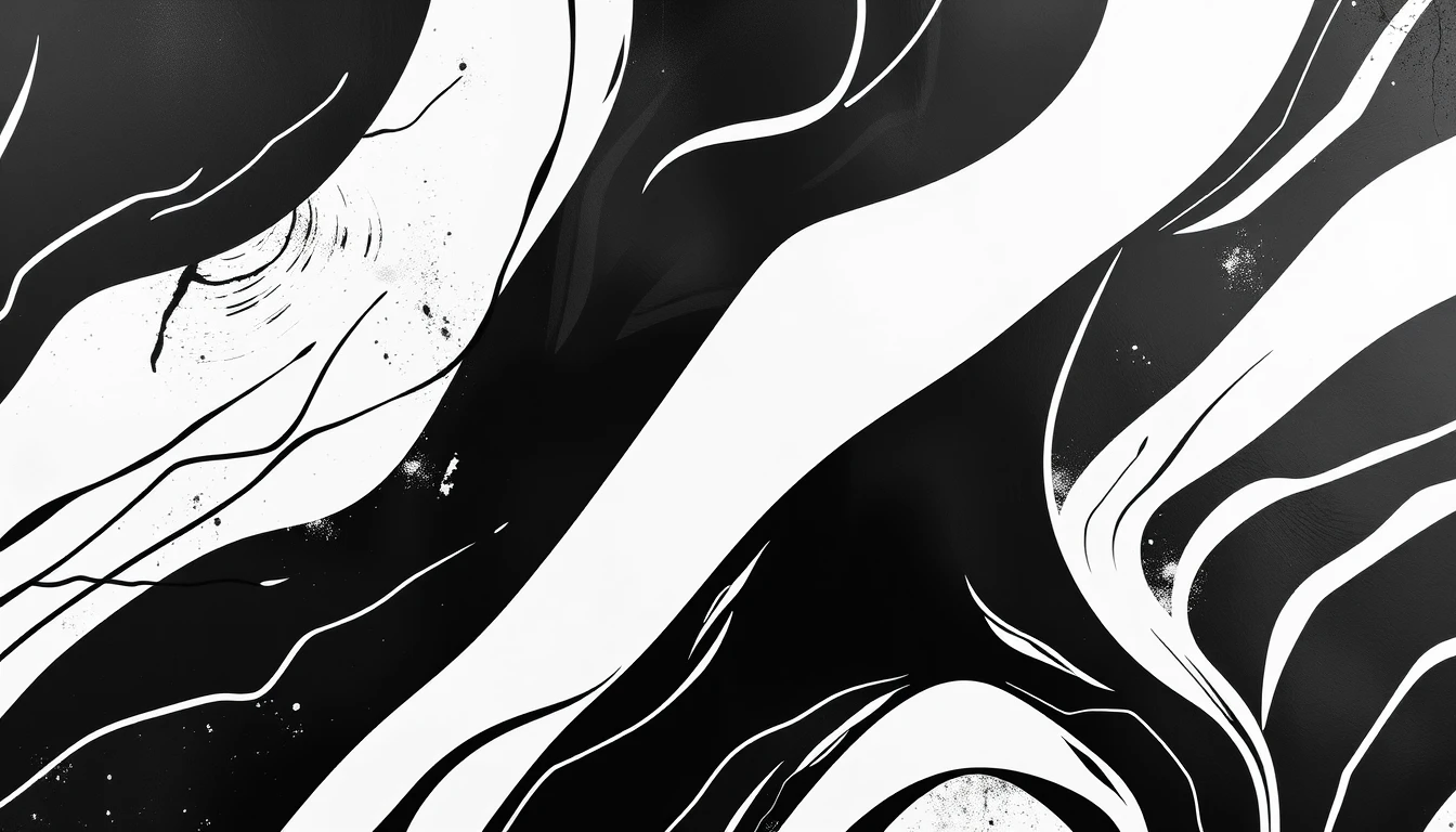 Black And White Abstract Wallpaper