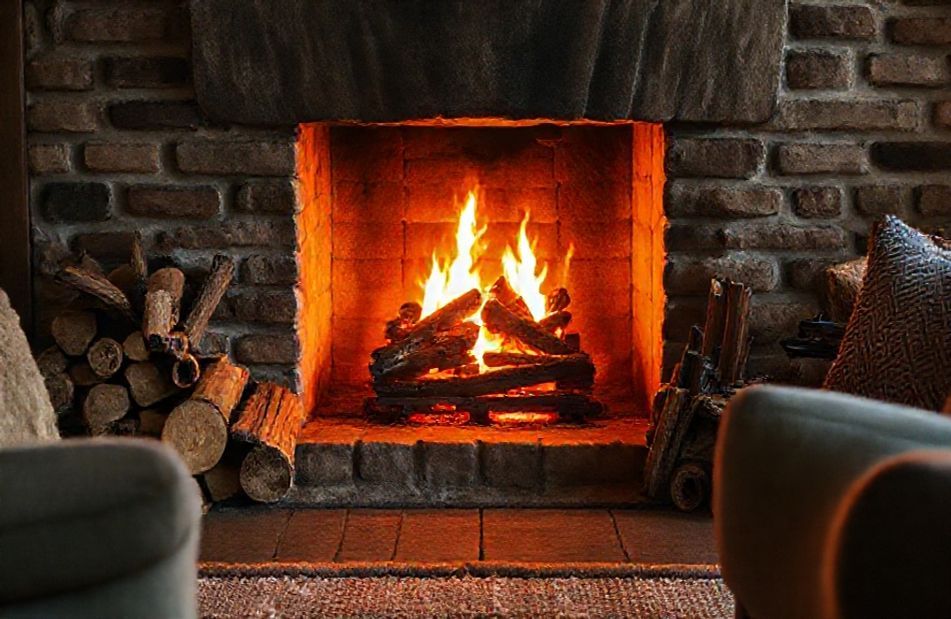 Live Fireplace Wallpaper
